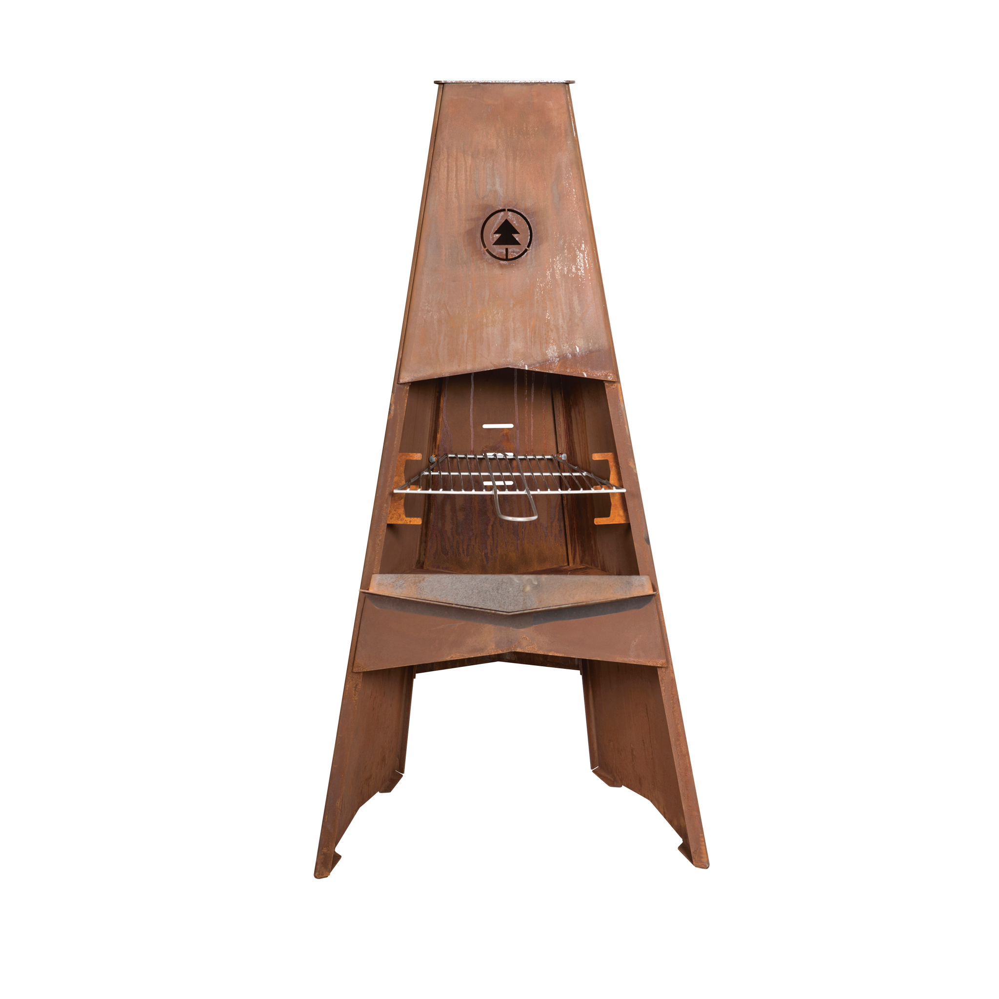 Utomhuskamin 120 i cortenstål